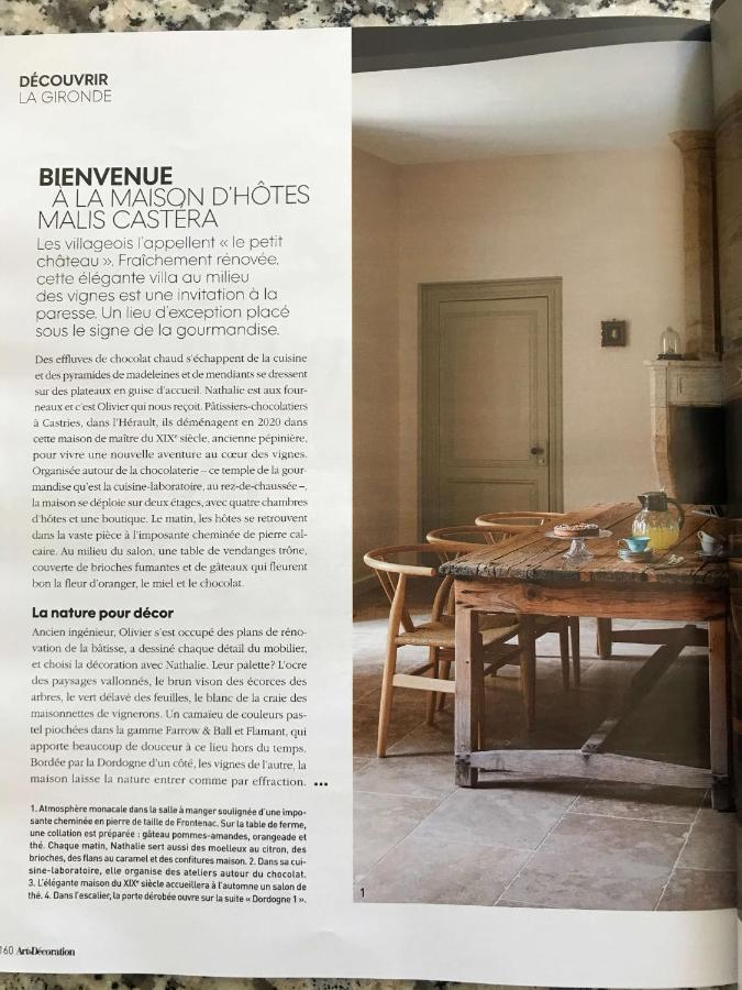 Malis Castera Le Petit Chateau Saint-Jean-de-Blaignac Bagian luar foto